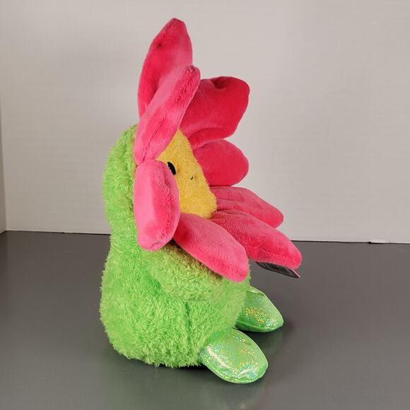 BumBumz SpringBumz Flower Plush 7" Jazwares Russ Stuffed Toy Pink Green Yellow - Picture 3 of 16